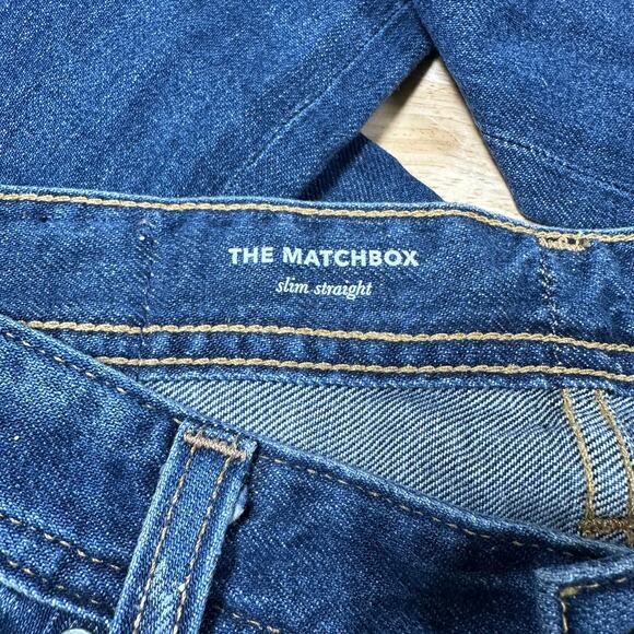 AG Adriano Goldschmied NWT The Matchbox Slim Straight Distressed Paint Jean 31 - Picture 5 of 10